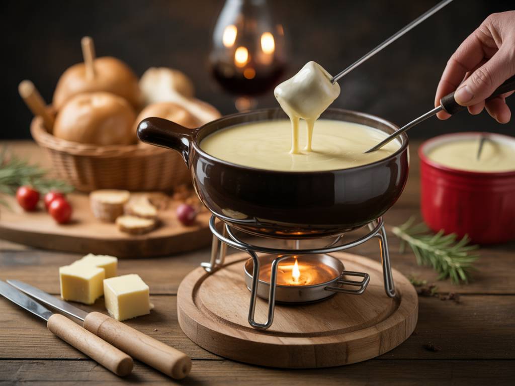 Recette fondue suisse au Gruyère pour une soirée conviviale en famille
